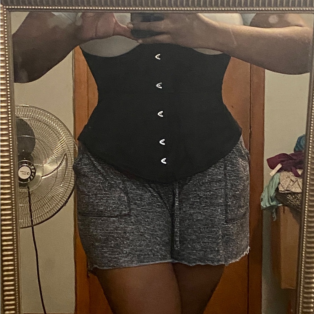 Orchard Corset Black Satin